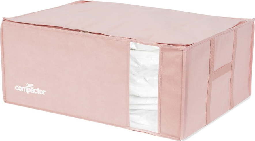Růžový úložný box na oblečení Compactor XXL Pink Edition 3D Vacuum Bag
