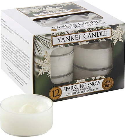 Sada 12 vonných svíček Yankee Candle Jiskřivý Sníh