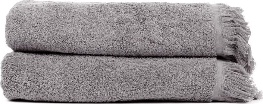 Sada 2 antracitově šedých ručníků ze 100% bavlny Bonami Selection