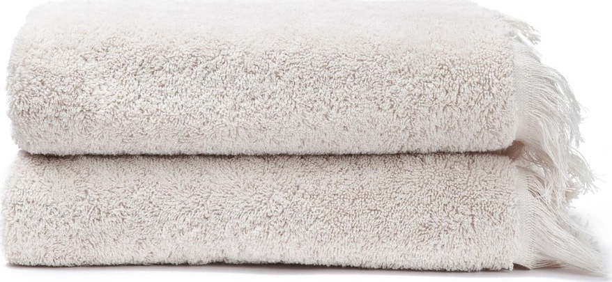Sada 2 krémových ručníků ze 100% bavlny Bonami Selection