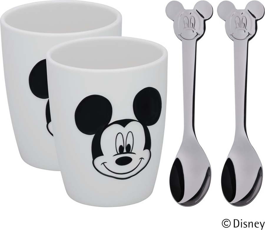 Sada 2 pohárků a 2 lžiček WMF Mickey Mouse WMF