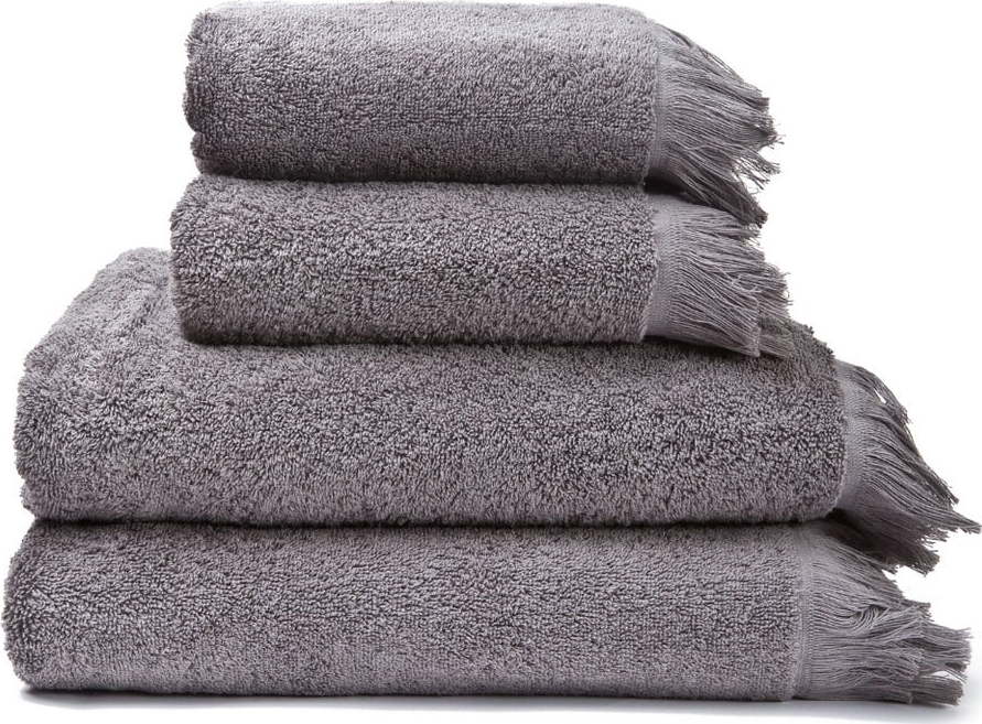 Sada 2 šedých ručníků a 2 osušek ze 100% bavlny Bonami Selection
