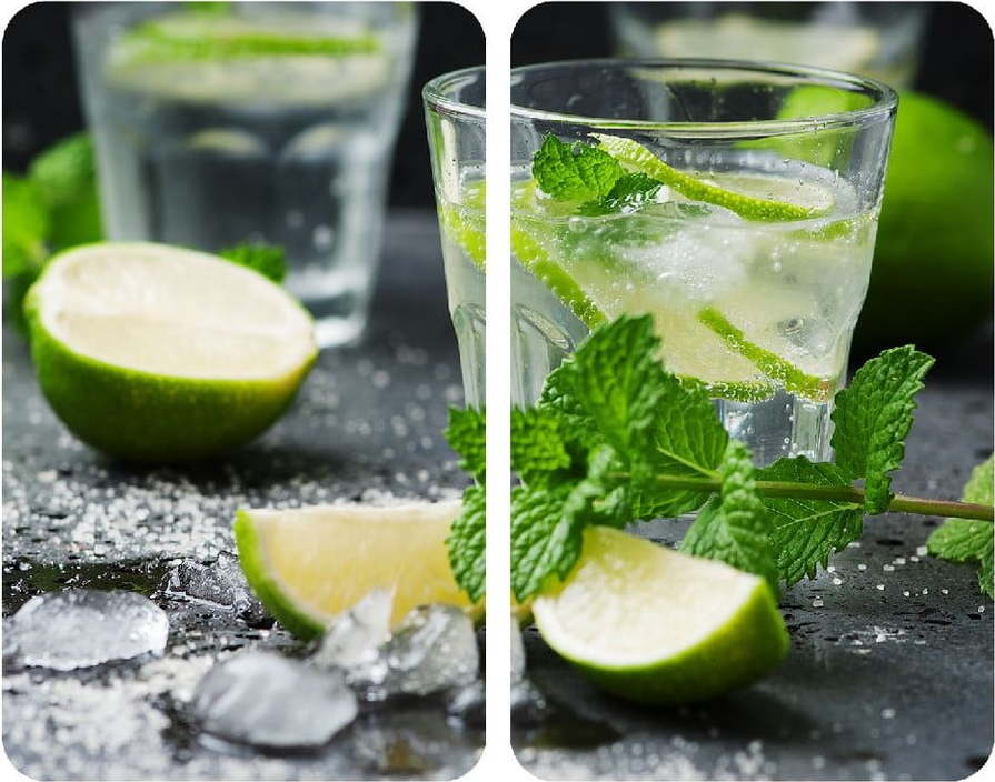 Sada 2 skleněných krytů na sporák Wenko Mojitos