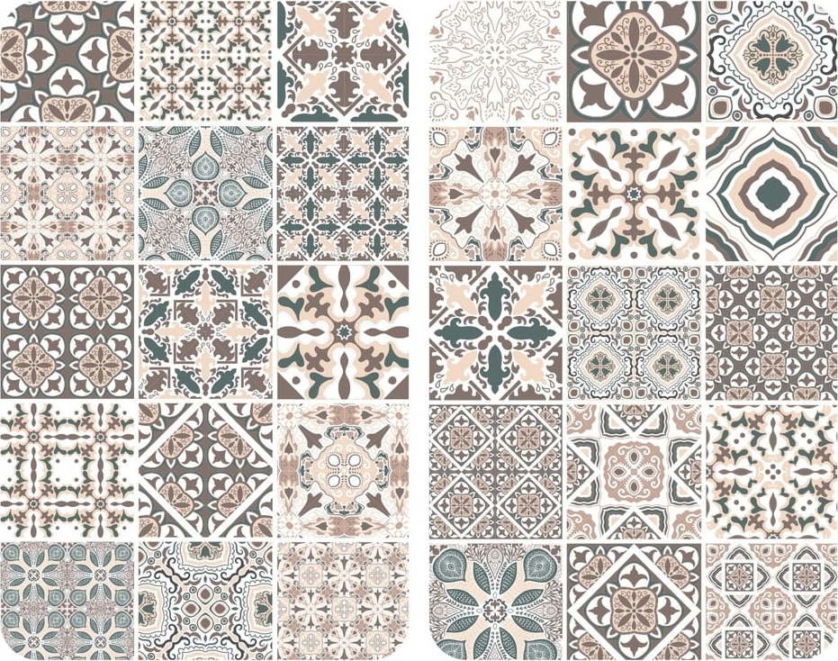 Sada 2 skleněných krytů na sporák Wenko Universal Tile WENKO