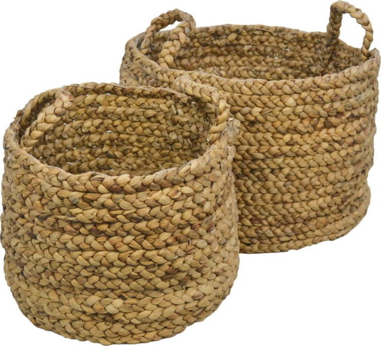 Sada 2 úložných košíků z vodního hyacintu HSM collection Natural HSM collection