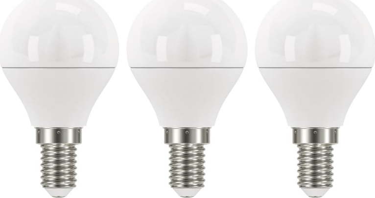 Sada 3 LED žárovek EMOS Classic Mini Globe Neutral White