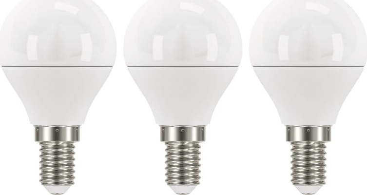 Sada 3 LED žárovek EMOS Classic Mini Globe Warm White
