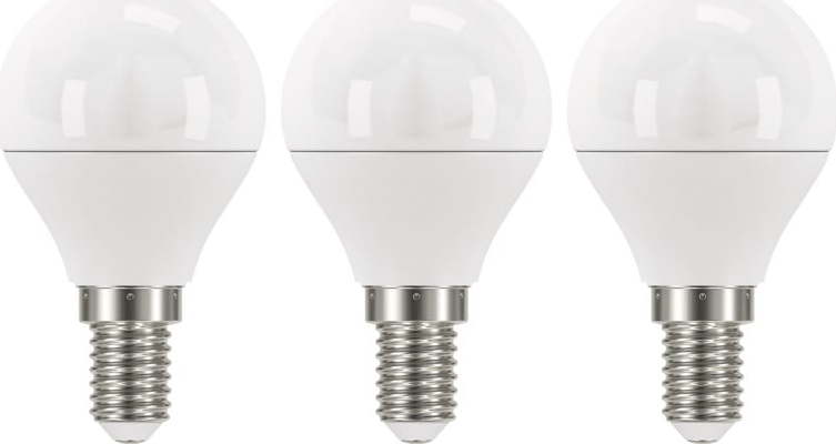 Sada 3 LED žárovek EMOS Classic Mini Globe Warm White