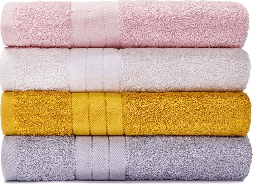 Sada 4 bavlněných ručníků Bonami Selection Milano