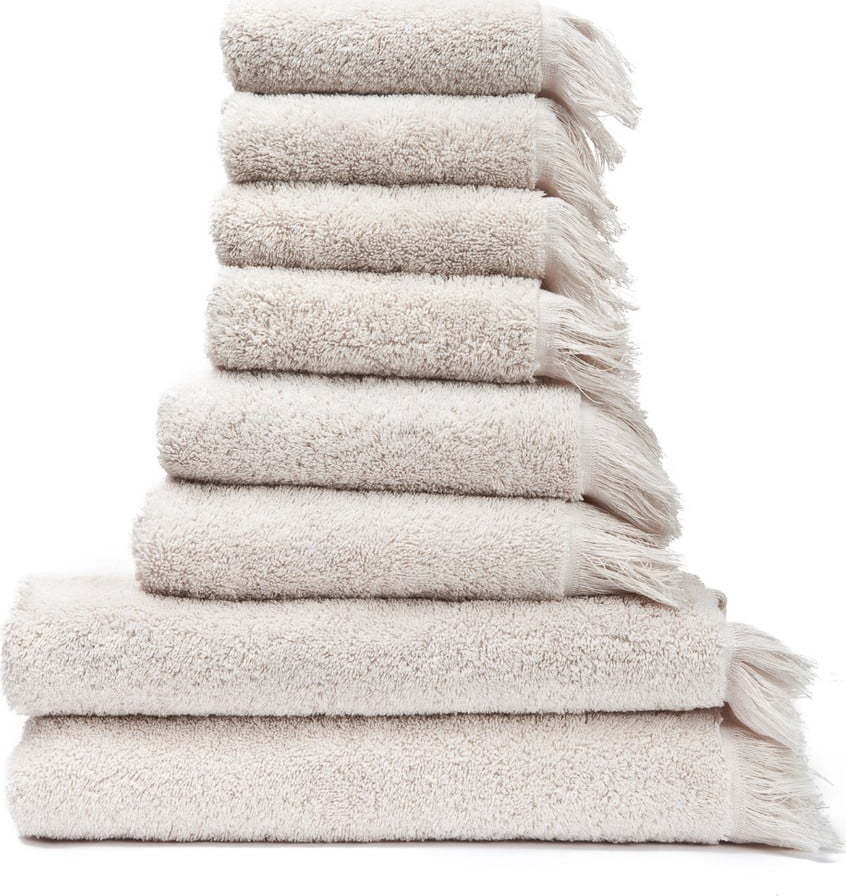 Sada 6 krémových ručníků a 2 osušek ze 100% bavlny Bonami Selection Bonami Selection