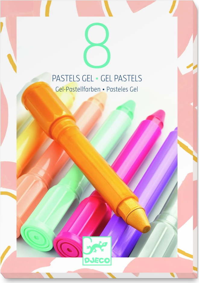 Sada 8 gelových pastelů Djeco Soft DJECO