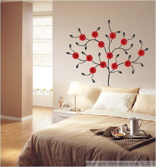 Samolepka Ambiance Red Gerbera Tree Ambiance
