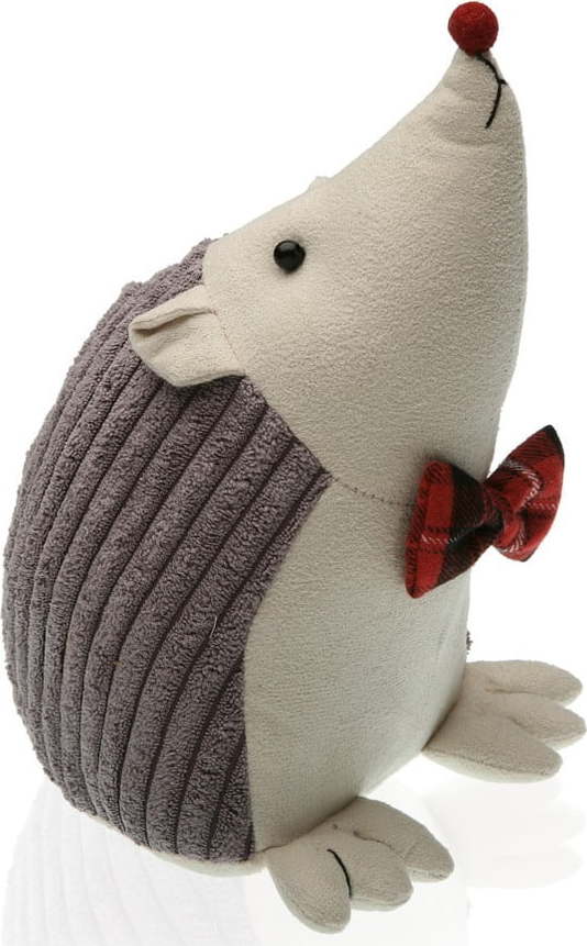 Šedá zarážka do dveří ve tvaru ježka Versa Hedgehog VERSA