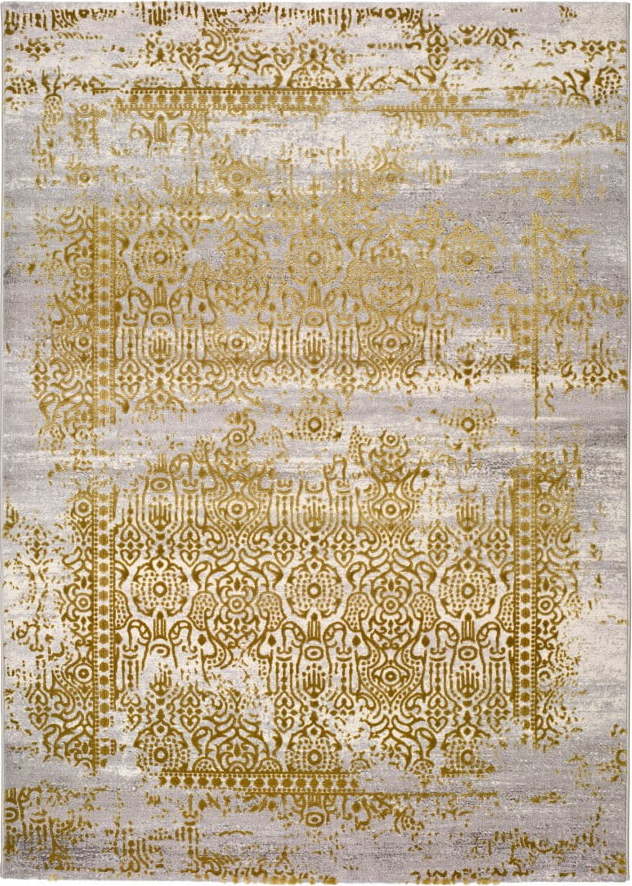Šedo-zlatý koberec Universal Arabela Gold