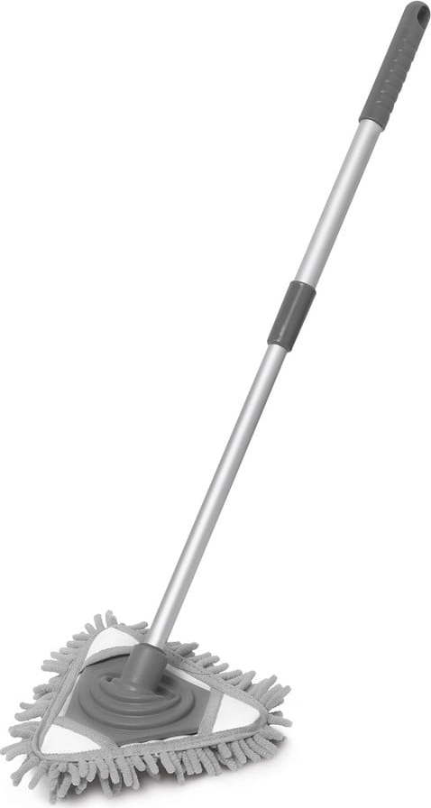 Šedý ruční mop z mikrovlákna Addis Wand Addis