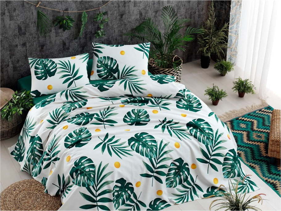 Set bavlněného přehozu přes postel