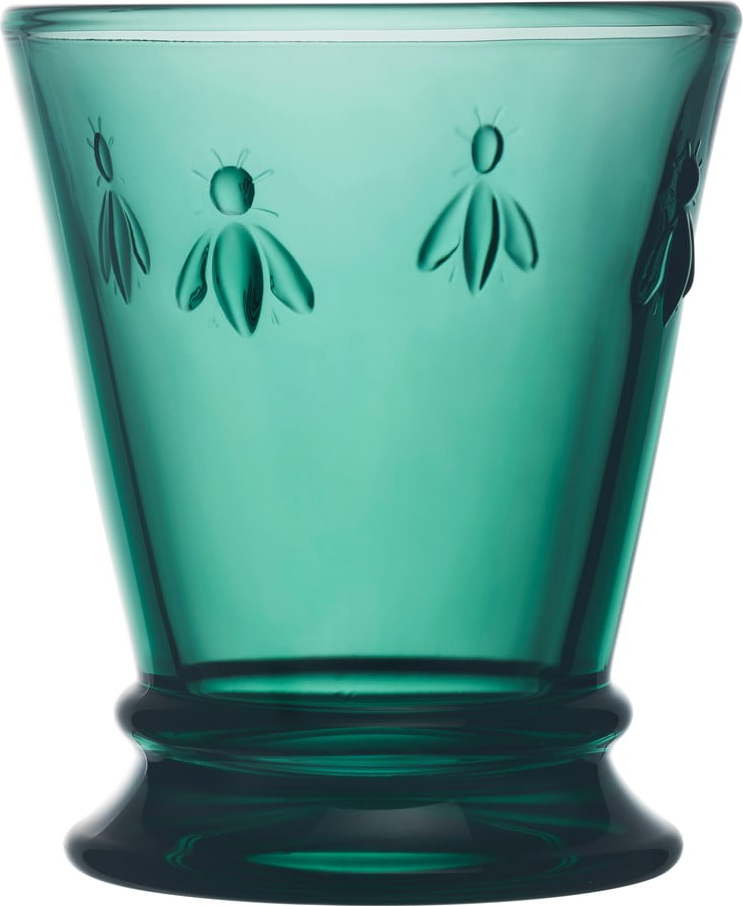 Smaragdově zelená sklenice La Rochère Bee