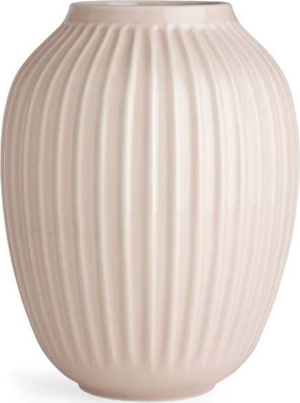Světle růžová kameninová váza Kähler Design Hammershoi