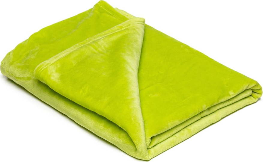 Světle zelená mikroplyšová deka My House