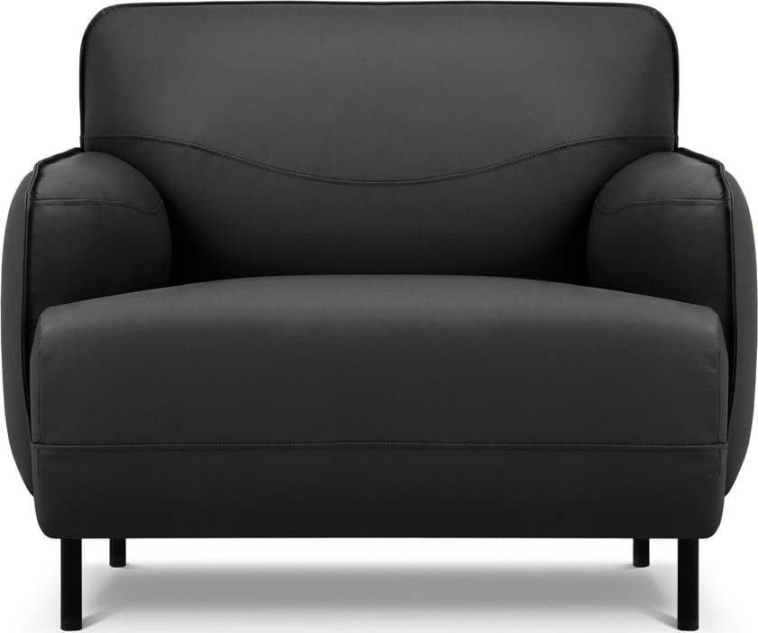 Tmavě šedé kožené křeslo Windsor & Co Sofas Neso Windsor & Co Sofas