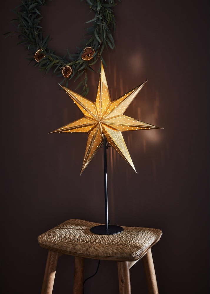 Vánoční světelná dekorace ve zlaté barvě Markslöjd Glitter Markslöjd