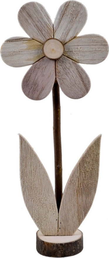 Velká dřevěná dekorace ve tvaru květiny Ego Dekor