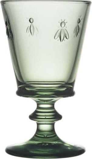 Zelená sklenice na víno La Rochère Abeille