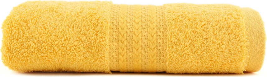 Žlutý ručník z čisté bavlny Sunny