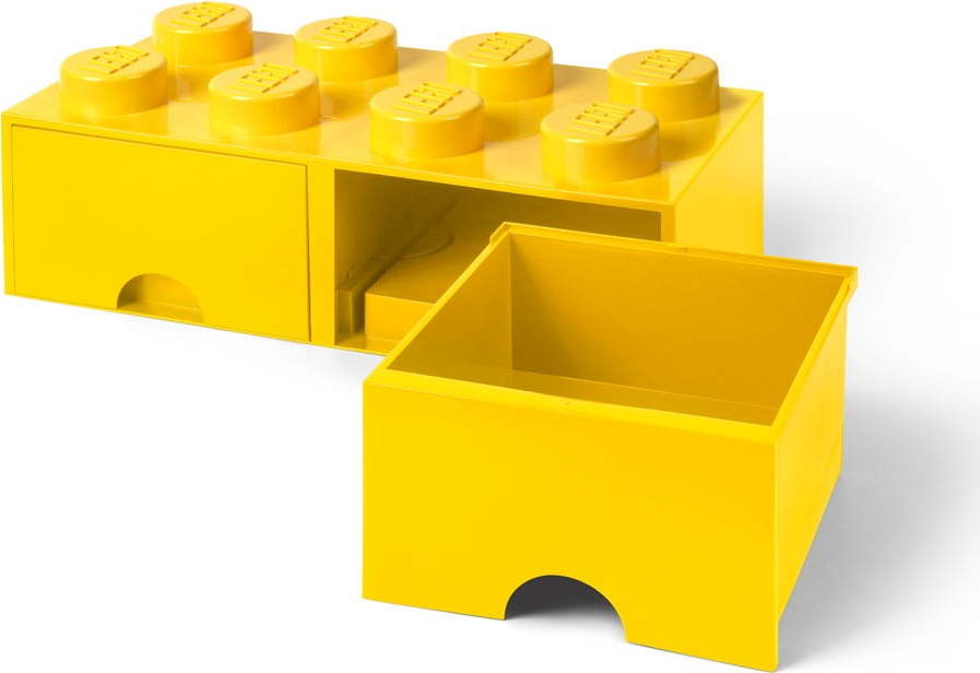 Žlutý úložný box se dvěma šuplíky LEGO® LEGO