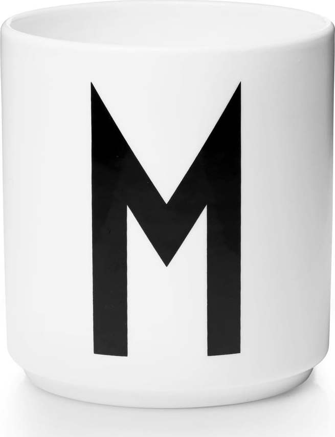 Bílý porcelánový hrnek Design Letters Personal M Design Letters