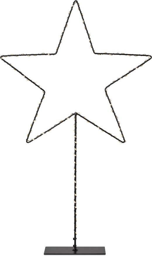 Černá vánoční světelná dekorace Markslöjd Alpha Star Markslöjd