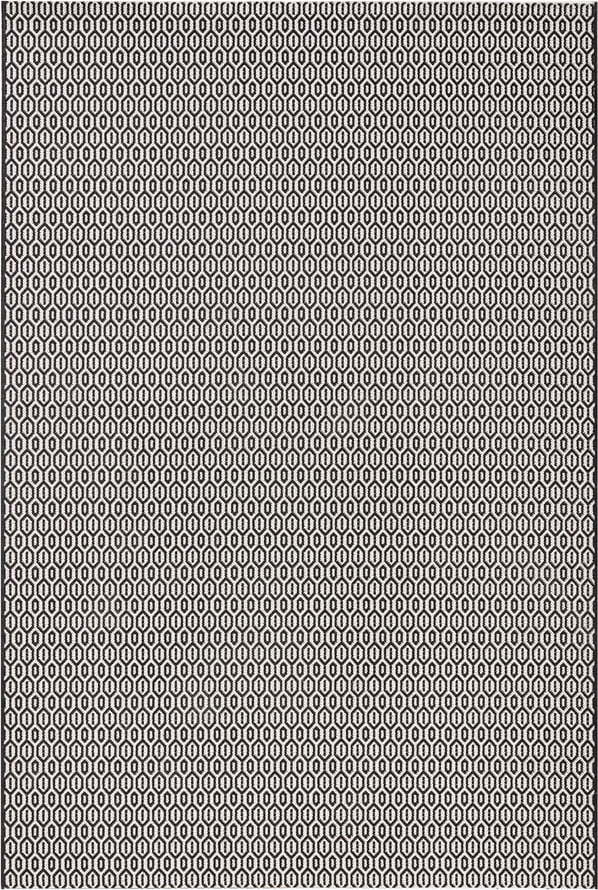 Černo-bílý venkovní koberec NORTHRUGS Coin