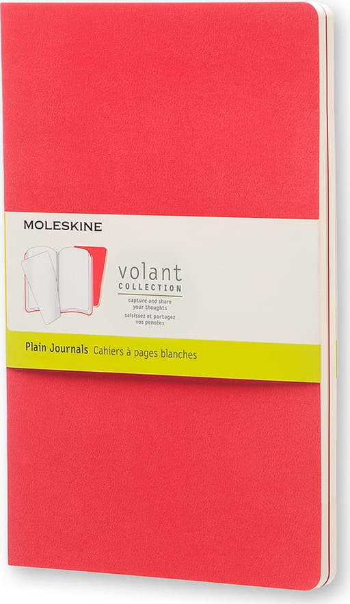 Červený zápisník Moleskine Volant