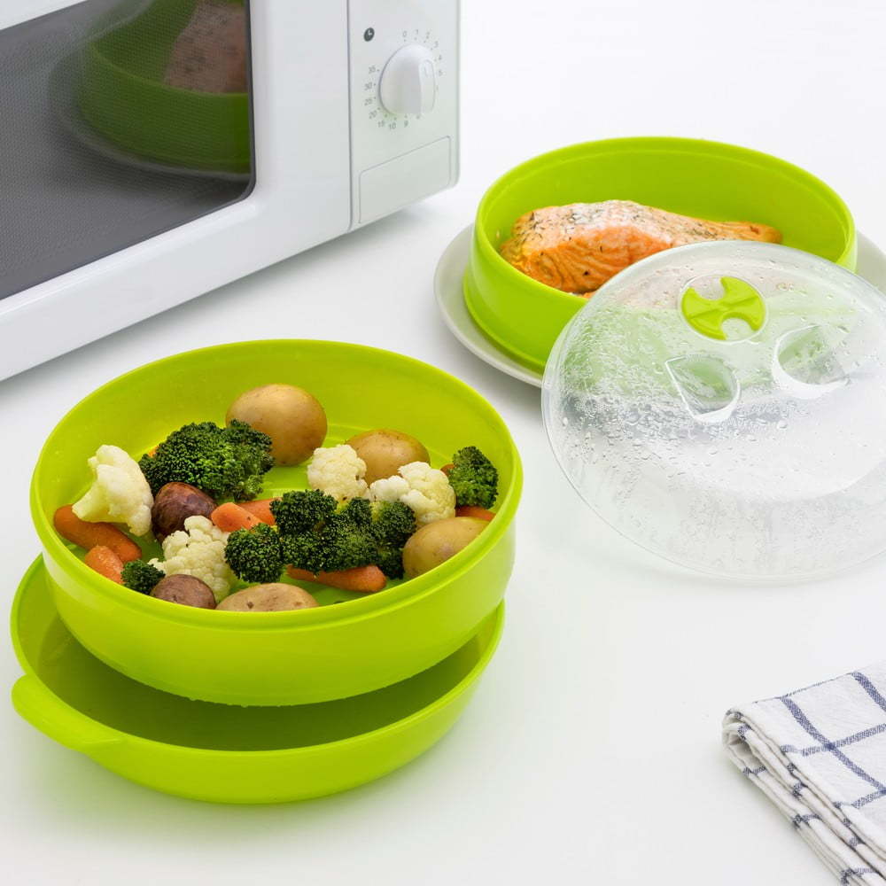 Dvoupatrový napařovač do mikrovlnné trouby InnovaGoods InnovaGoods