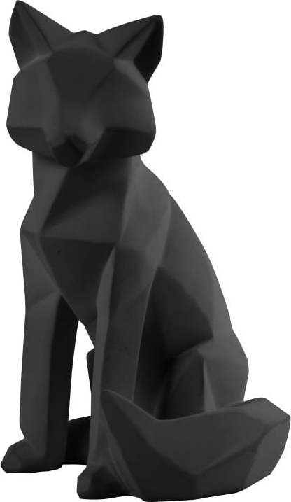 Matně černá soška PT LIVING Origami Fox