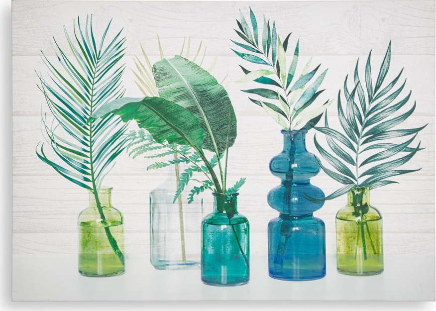 Nástěnný obraz Art for the home Tropical Palm Bottles