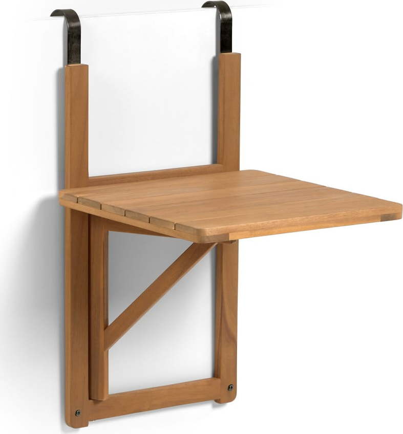 Nástěnný skládací balkonový stolek z akáciového dřeva Kave Home Amarilis Kave Home