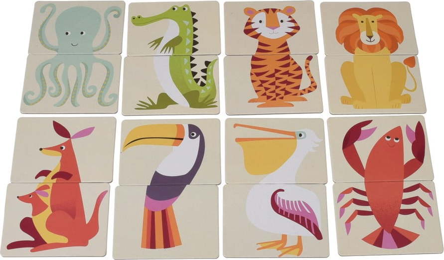 Obrázkové hrací kartičky se zvířátky Rex London Colourful Creatures Rex London