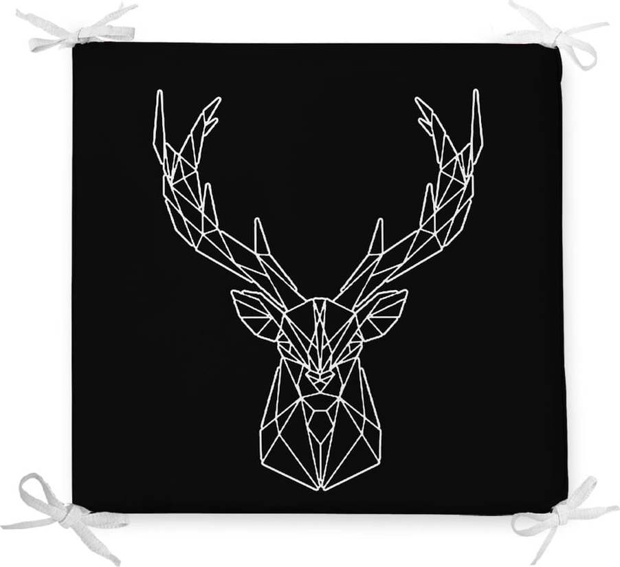 Podsedák s příměsí bavlny Minimalist Cushion Covers Geometric Reindeer