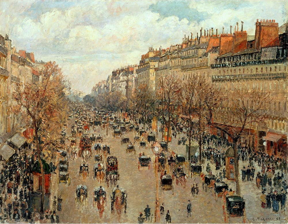 Reprodukce obrazu Camille Pissarro - Boulevard Montmartre Eremitage