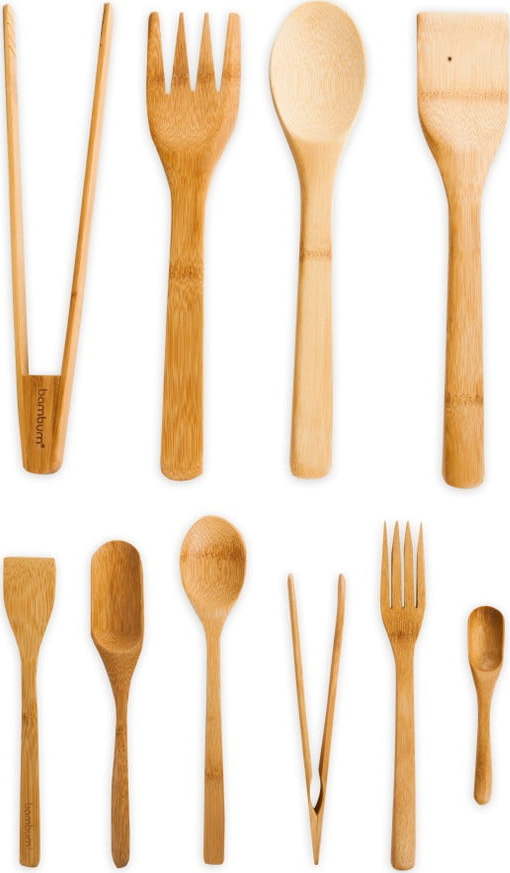Sada 10 kuchyňských nástrojů z bambusu Bambum Violi Bambum
