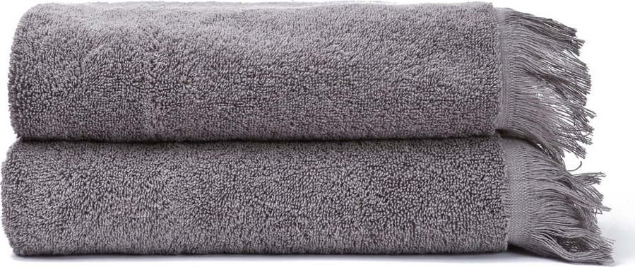 Sada 2 šedých ručníků ze 100% bavlny Bonami Selection