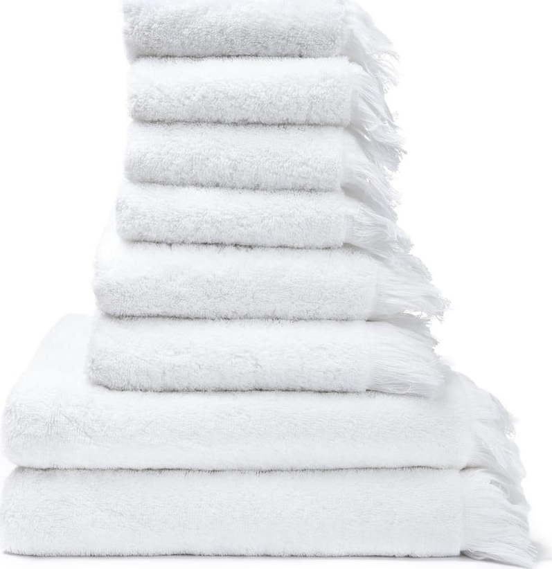 Sada 6 bílých ručníků a 2 osušek ze 100% bavlny Bonami Selection Bonami Selection