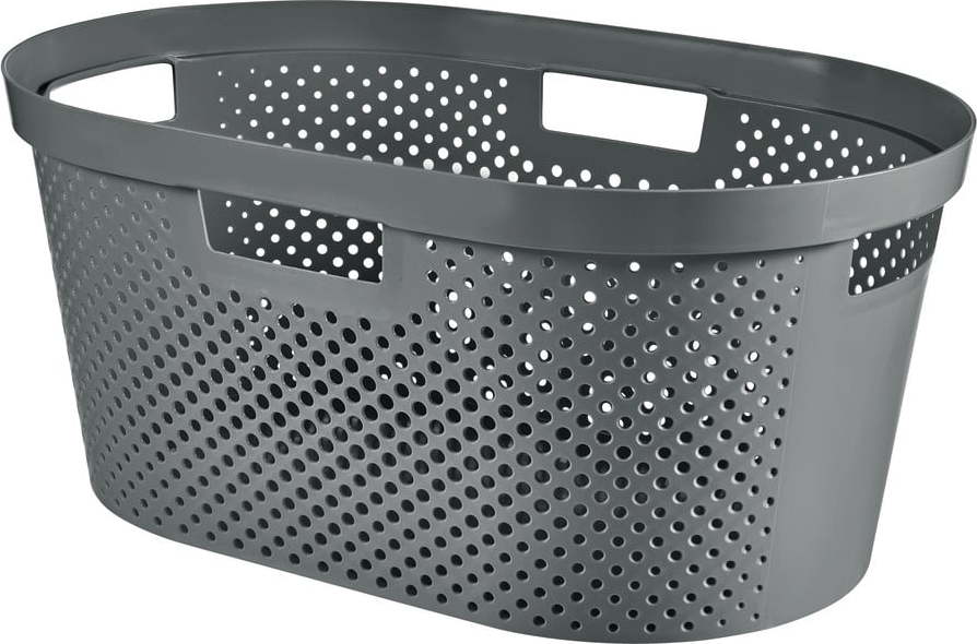 Šedý koš na prádlo Curver Infinity Hamper