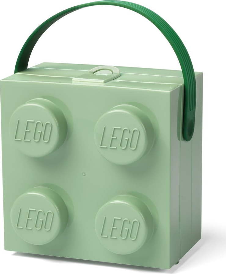 Světle zelený úložný box s rukojetí LEGO® LEGO