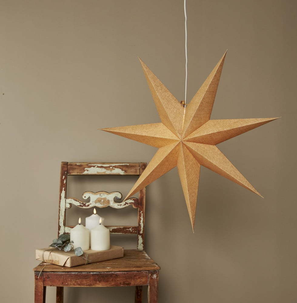 Vánoční světelná dekorace ve zlaté barvě ø 60 cm Cotton - Star Trading Star Trading