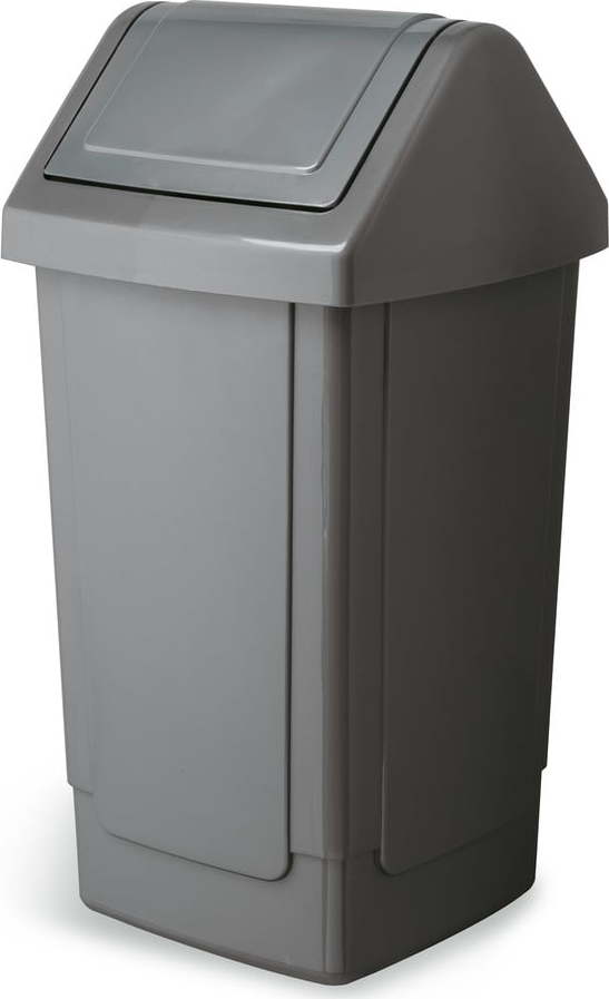 Velký šedý odpadkový koš Addis Swing Bin
