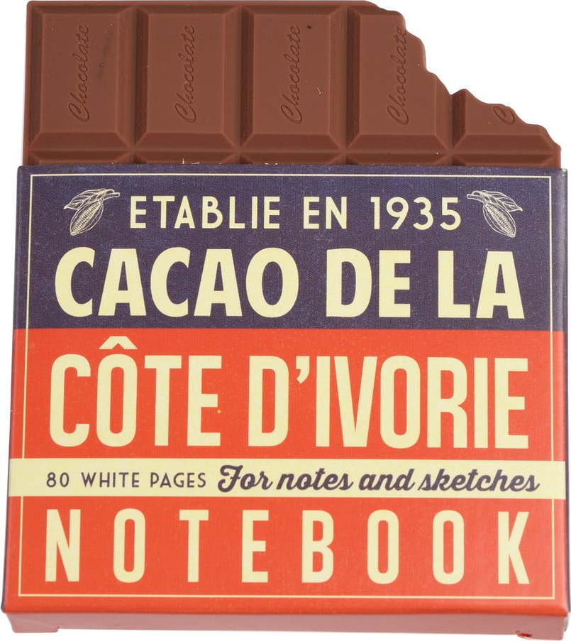 Zápisník ve tvaru tabulky čokolády Rex London Chocolate Notebook Rex London