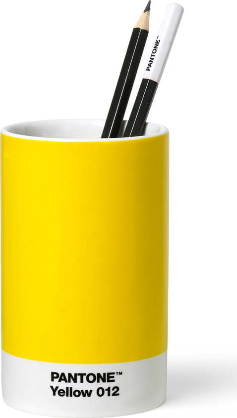 Žlutý keramický stojánek na tužky Pantone Pantone