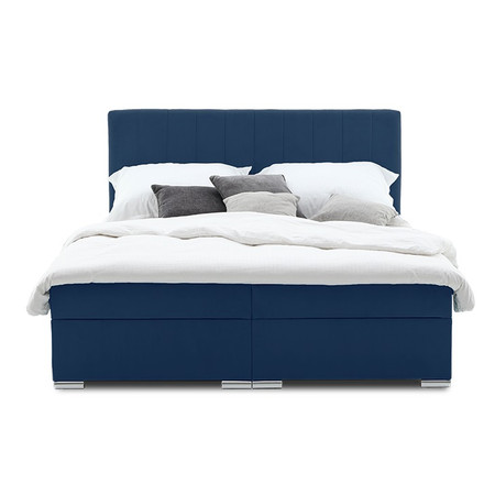 Čalouněná postel GRENLAND 160x200 cm Modrá Signal-nabytek
